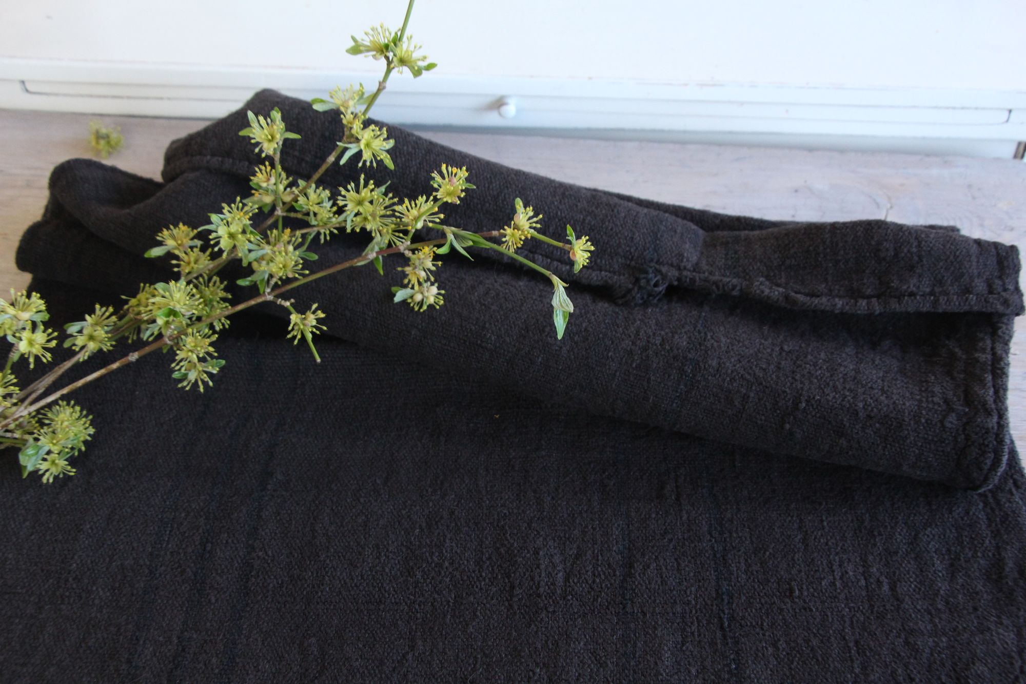 antiker Getreidesack aus Leinen, rustikal, Polsterleinen, langlebig, L 858 – Bild 8