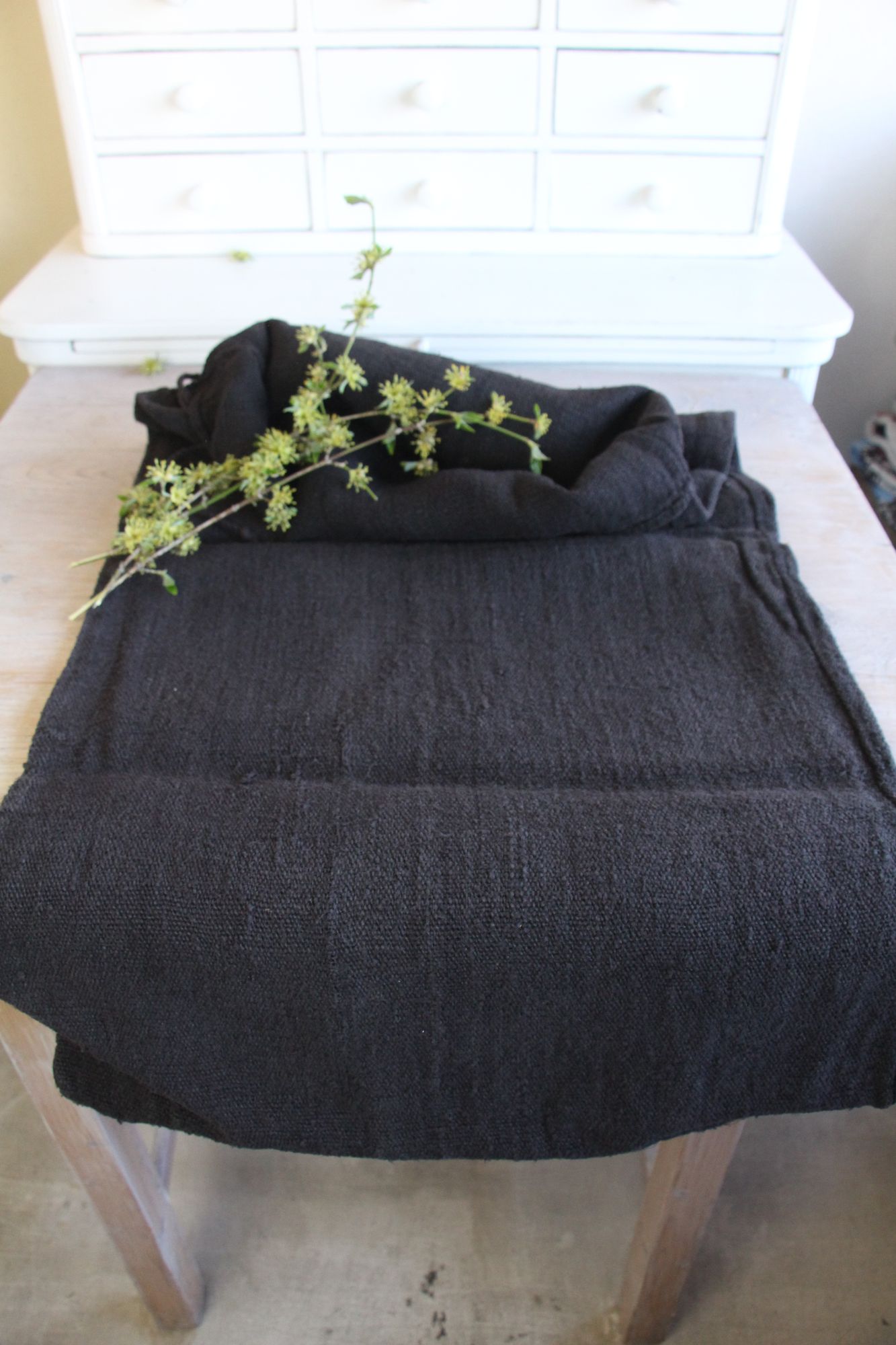 antiker Getreidesack aus Leinen, rustikal, Polsterleinen, langlebig, L 857 – Bild 2