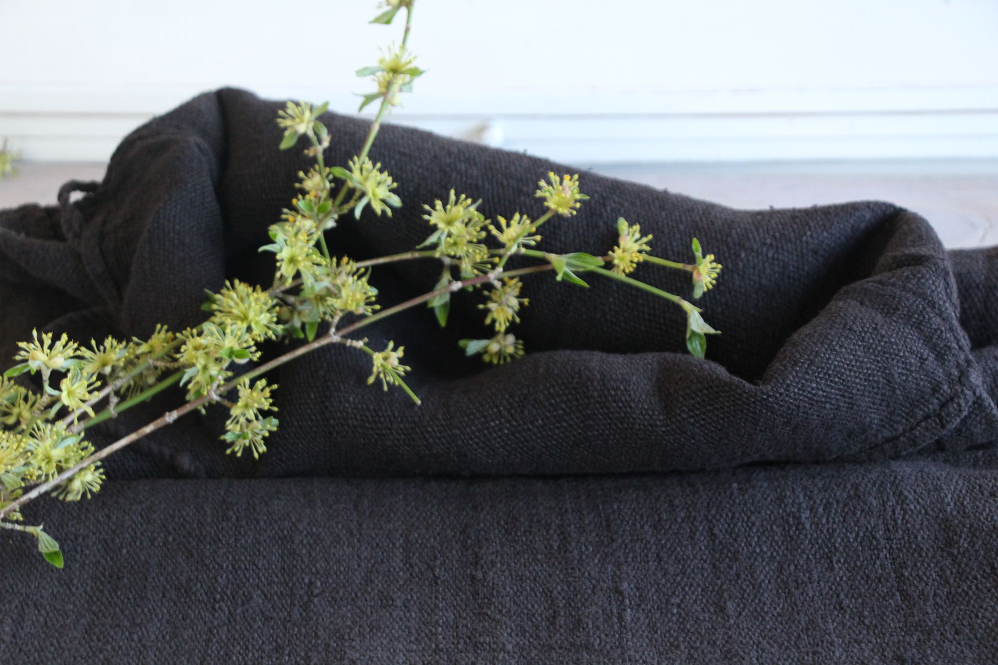 antiker Getreidesack aus Leinen, rustikal, Polsterleinen, langlebig, L 857