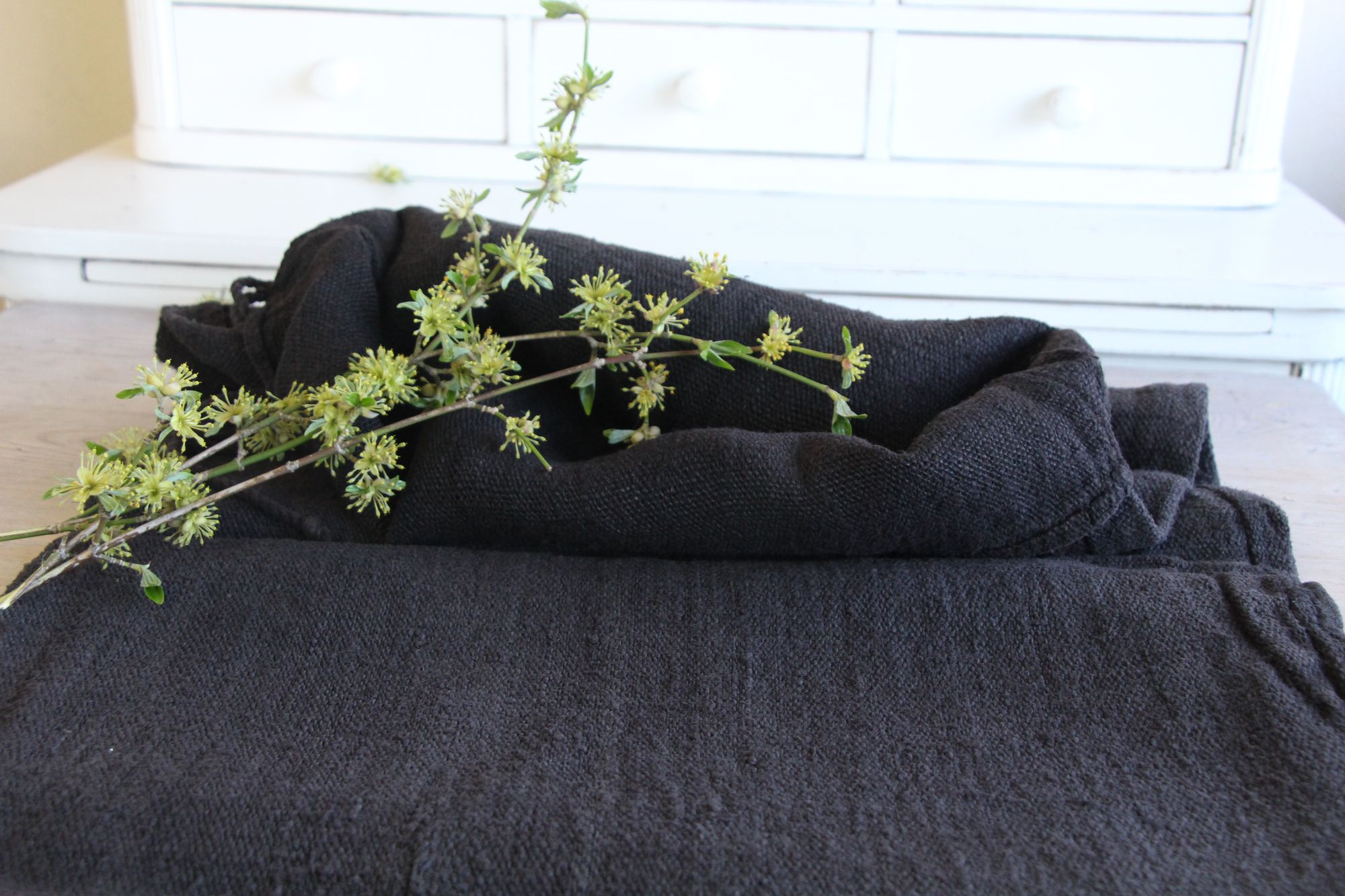 antiker Getreidesack aus Leinen, rustikal, Polsterleinen, langlebig, L 857 – Bild 3