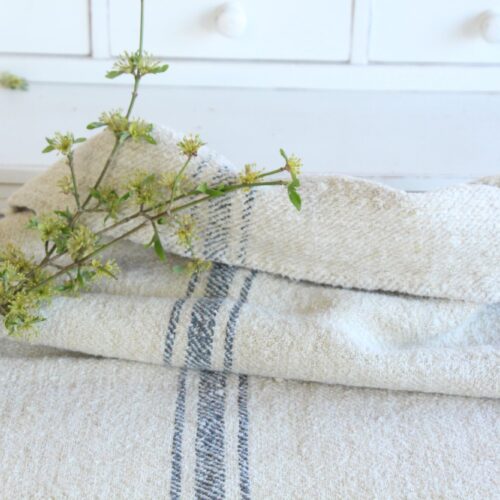 antiker Getreidesack aus Leinen, rustikal, Wabi Sabi, Polsterleinen, L 850