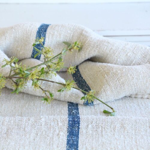 antiker Getreidesack aus Leinen, rustikal, Wabi Sabi, Polsterleinen, L 848