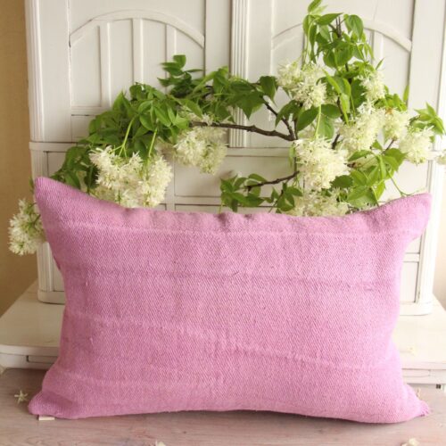 dyed linen cushion cover, ready made, wabi sabi, A 867