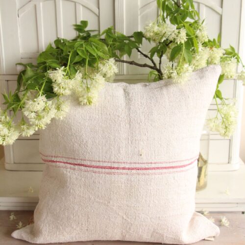 Kissenbezug aus antiken Leinen, wabi sabi, A 868