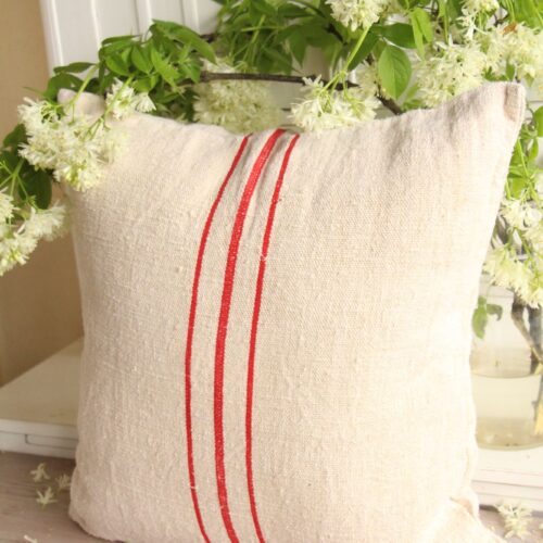 Kissenbezug aus antiken Leinen, wabi sabi, A 871