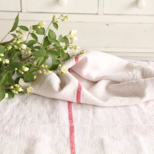 antique linen grainsack, rustic, pillow fabric, durable, wabi sabi decor, L 670