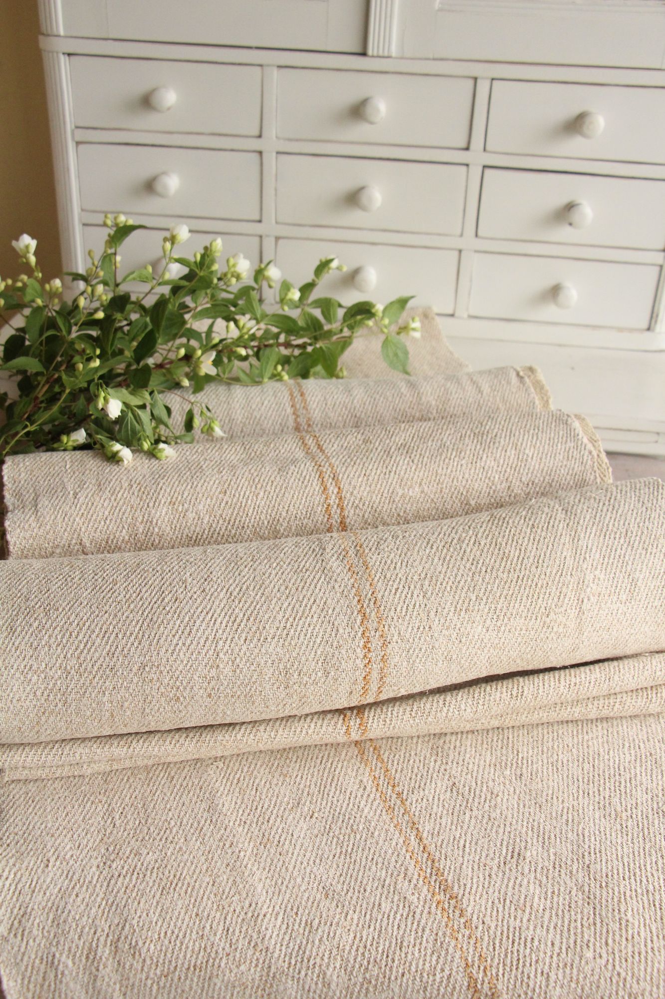 antique linen fabric, 13.65y, bulk offer, farmhouse decor, upholstery fabric, wabi sabi, Z 185