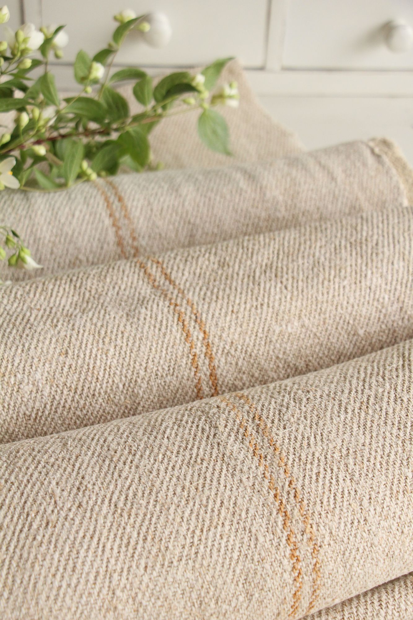 antique linen fabric, 13.65y, bulk offer, farmhouse decor, upholstery fabric, wabi sabi, Z 185 - Image 10