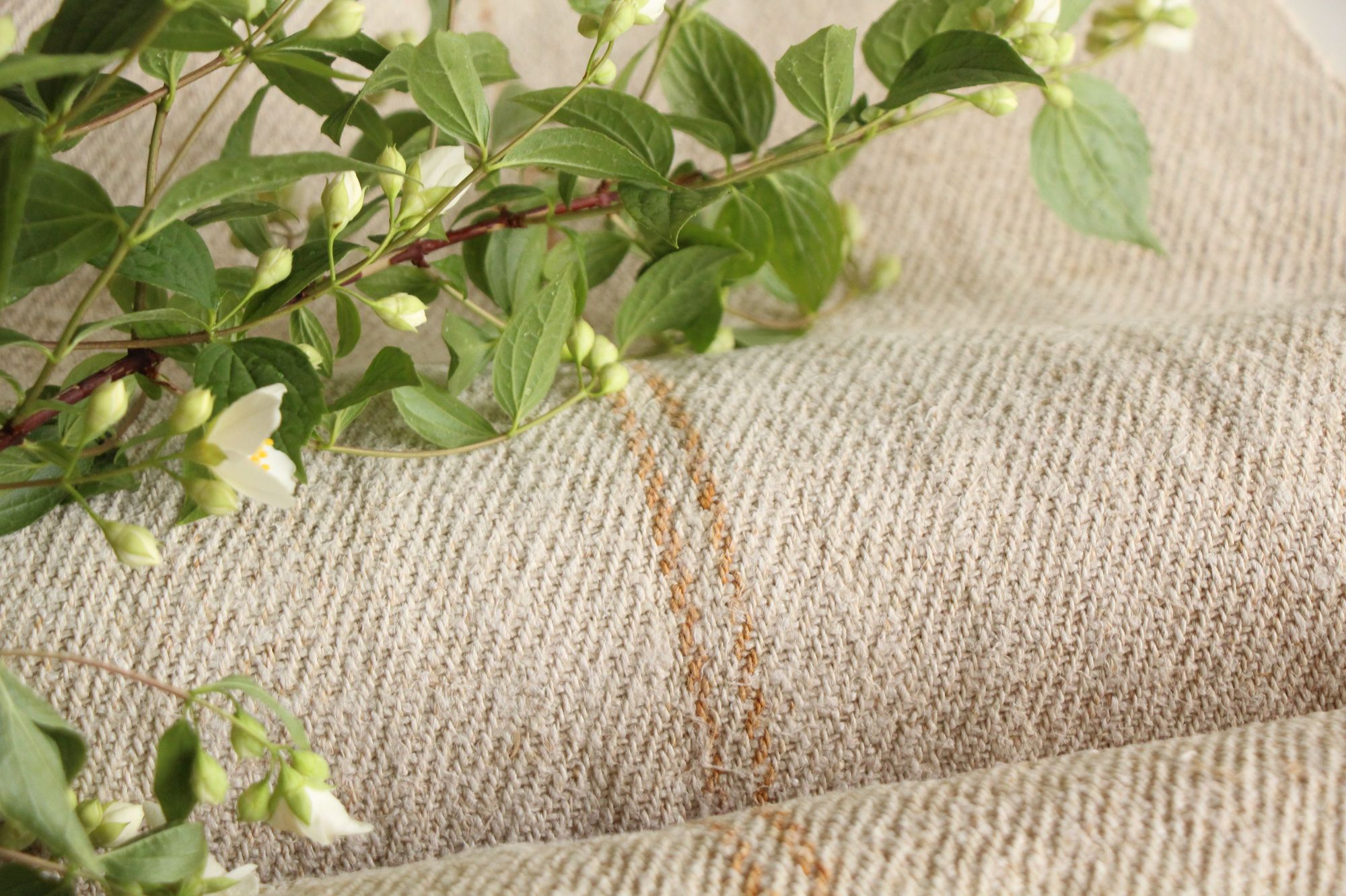 antique linen fabric, 13.65y, bulk offer, farmhouse decor, upholstery fabric, wabi sabi, Z 185 - Image 7
