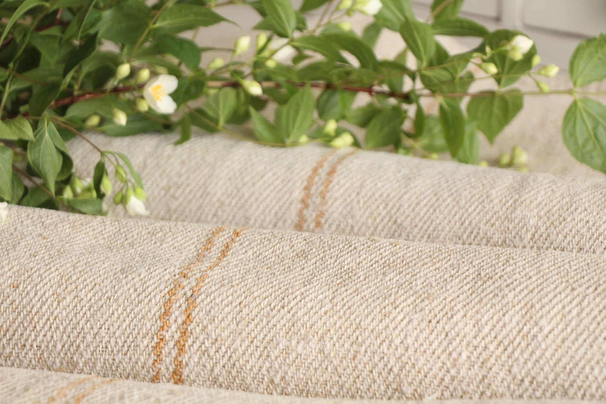 antique linen fabric, 13.65y, bulk offer, farmhouse decor, upholstery fabric, wabi sabi, Z 185 - Image 5
