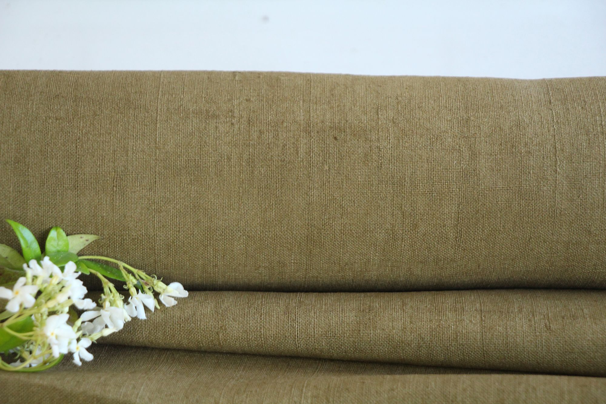 dyed antique linen fabric, 15.09 y, french linen, upholstery fabric, durable, Z 216 - Image 10