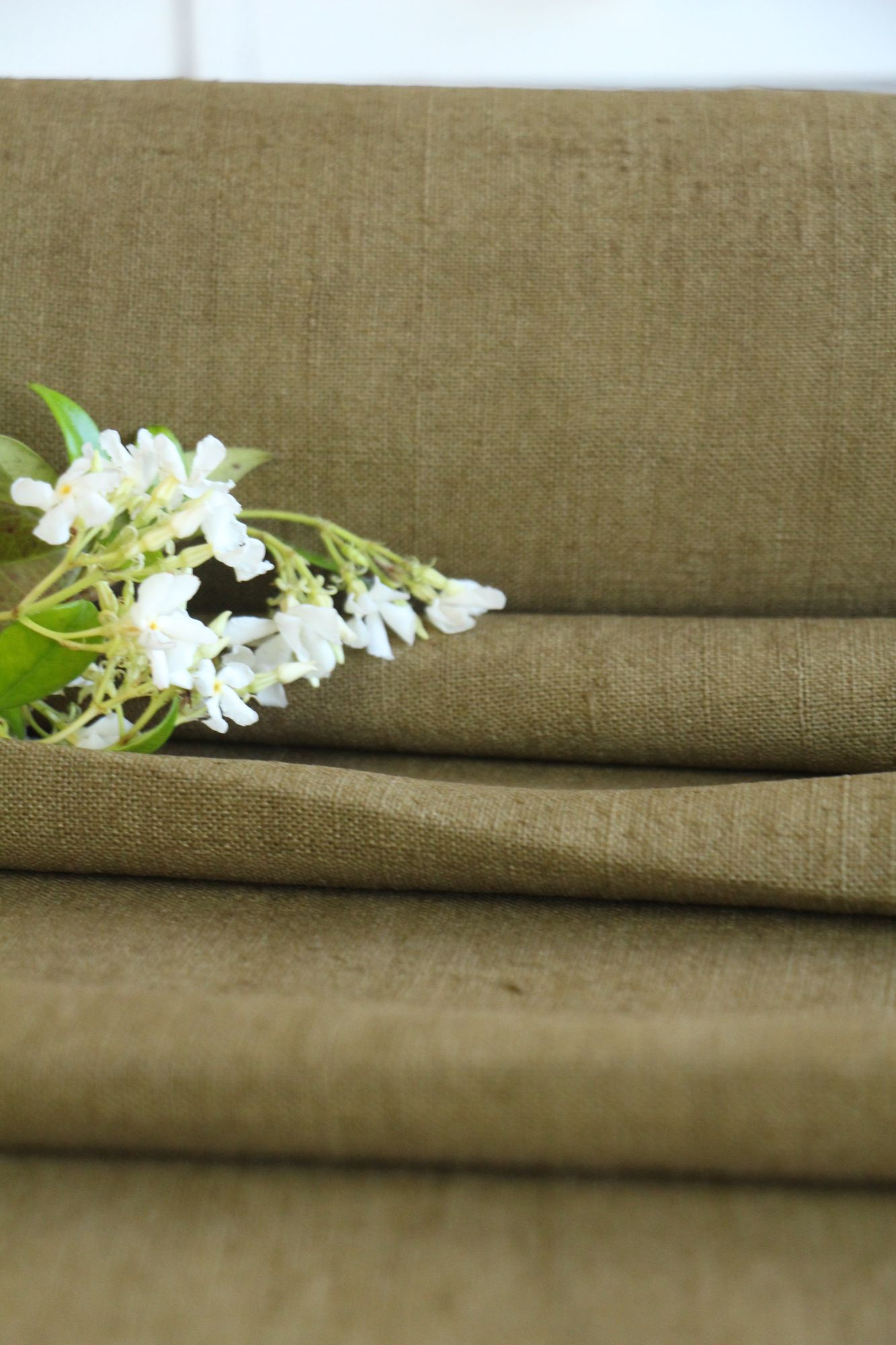 dyed antique linen fabric, 15.09 y, french linen, upholstery fabric, durable, Z 216 - Image 2
