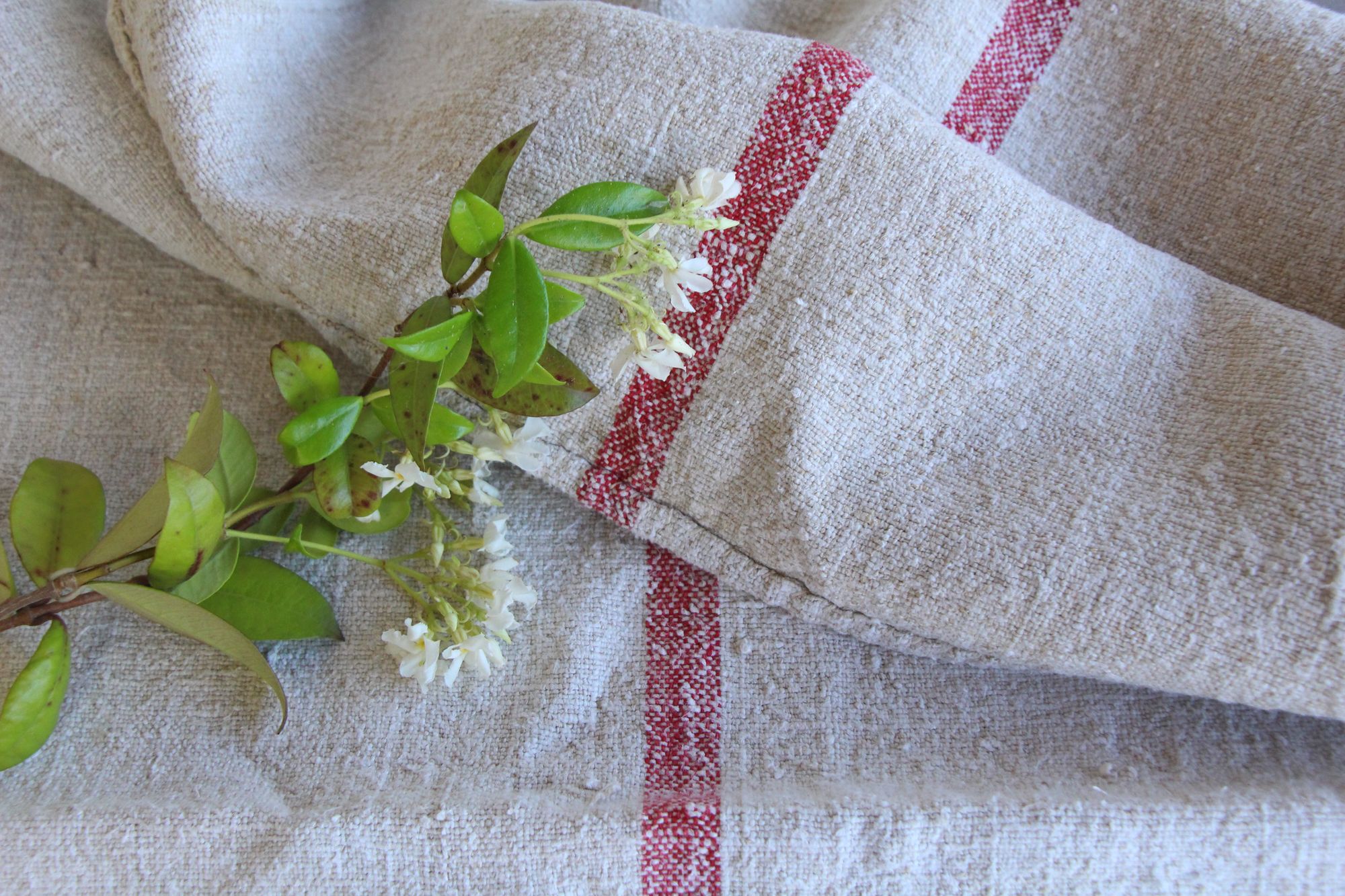 antique linen grainsack, rustic, pillow fabric, durable, wabi sabi decor, L 671 - Image 7