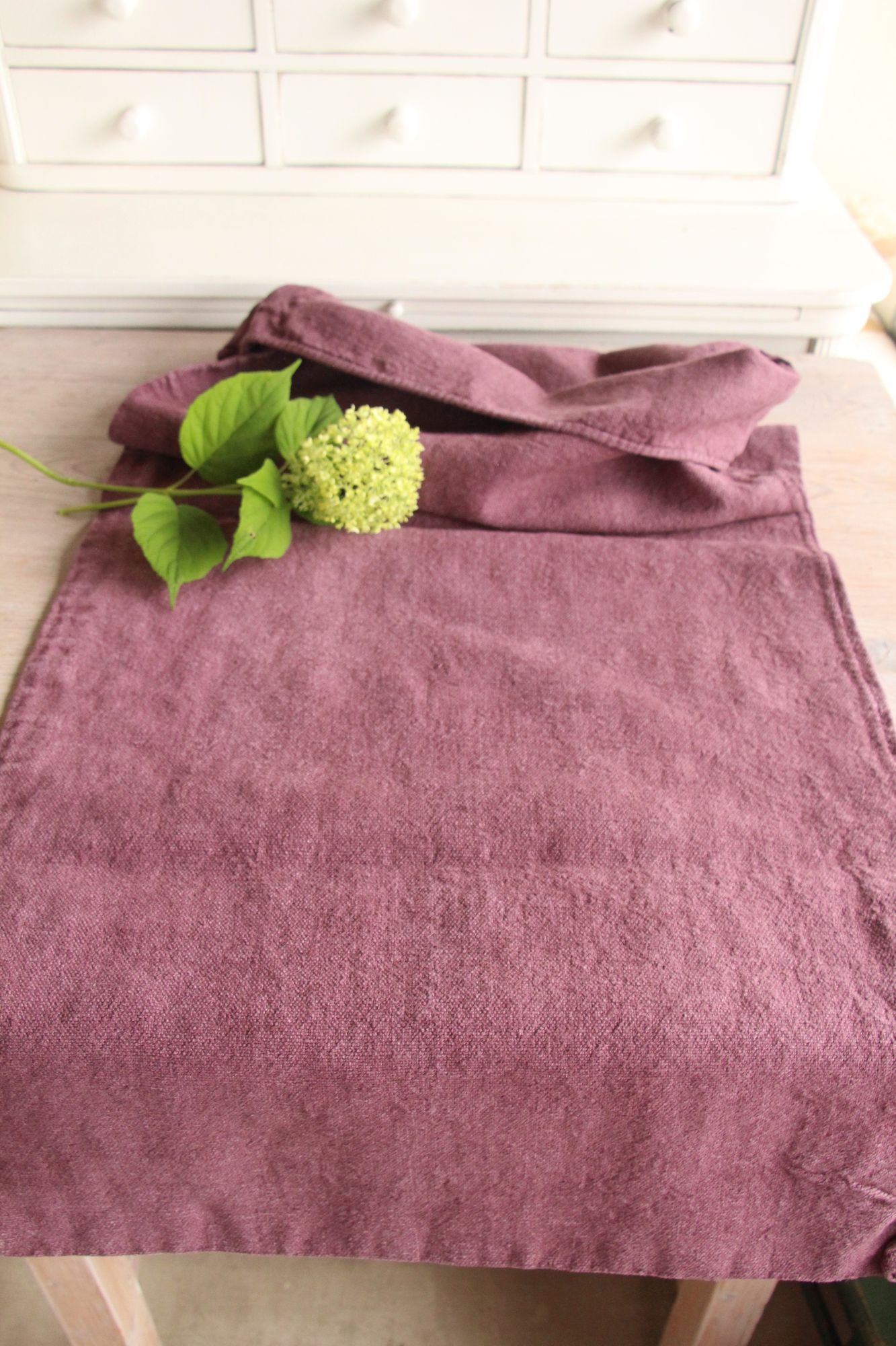 antique linen grainsack, rustic, pillow fabric, durable, dyed linen, Wabi Sabi, L 882 - Image 2