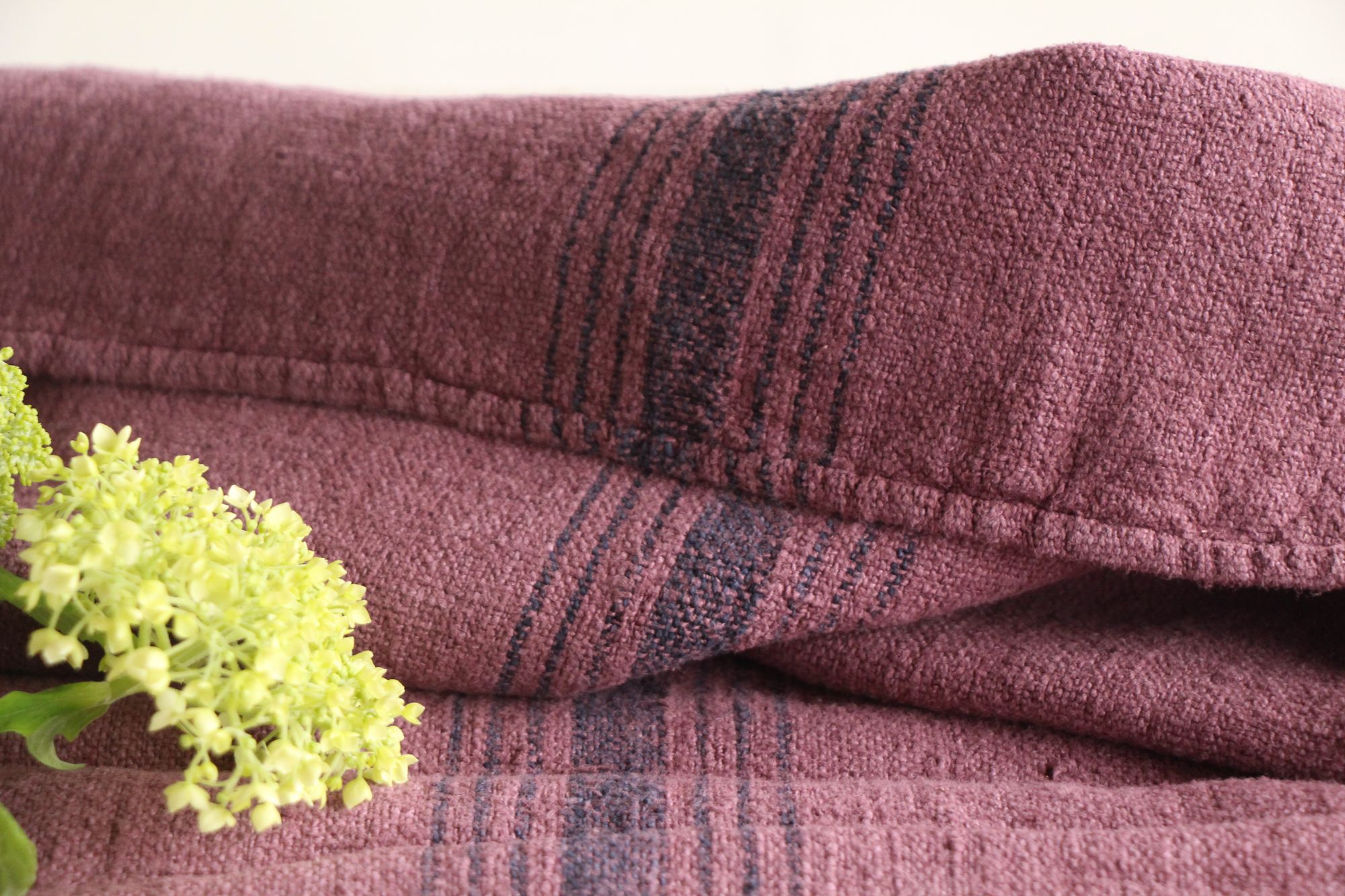 antique linen grainsack, rustic, pillow fabric, durable, dyed linen, Wabi Sabi, L 895 - Image 5