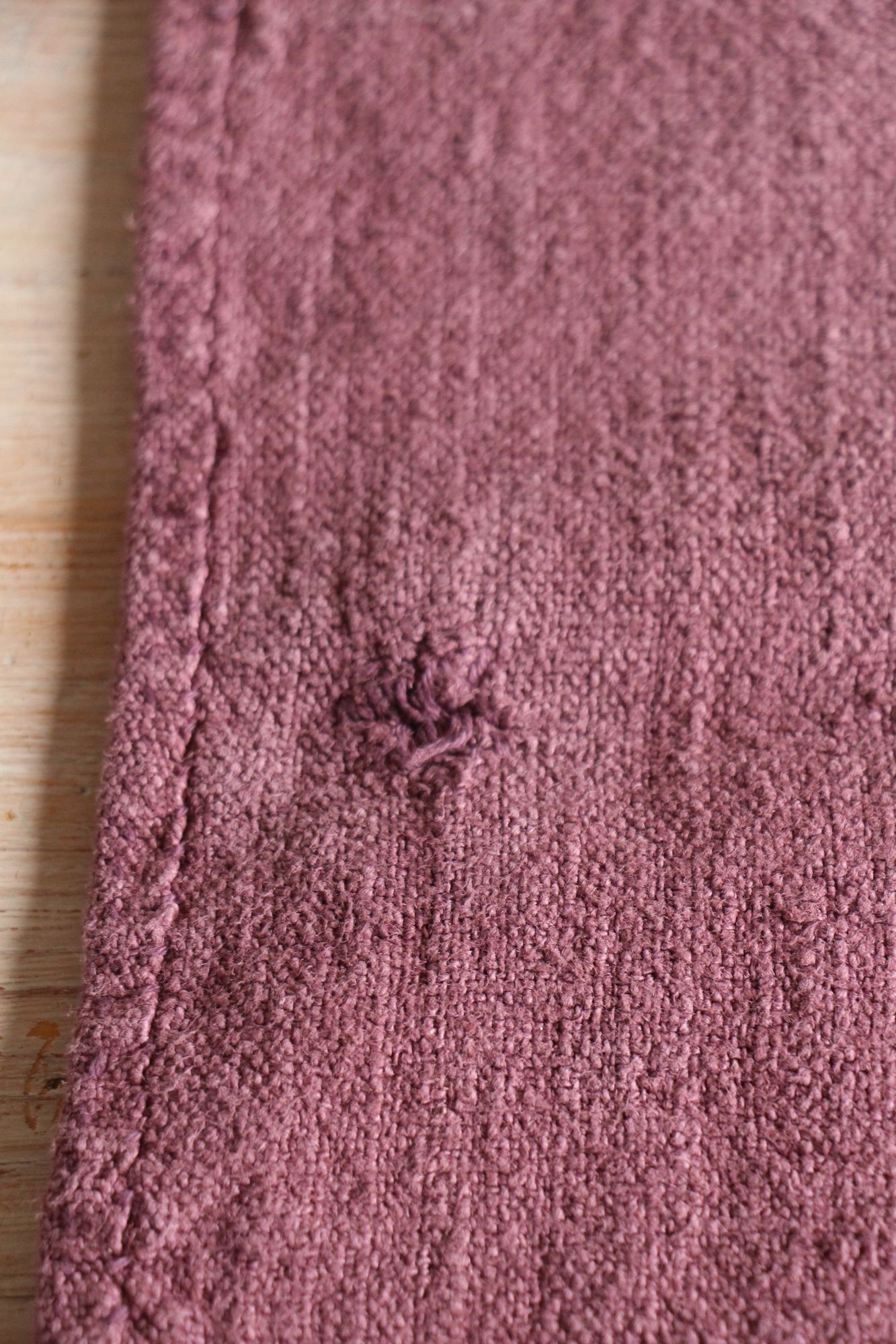 antique linen grainsack, rustic, pillow fabric, durable, dyed linen, Wabi Sabi, L 895 - Image 3