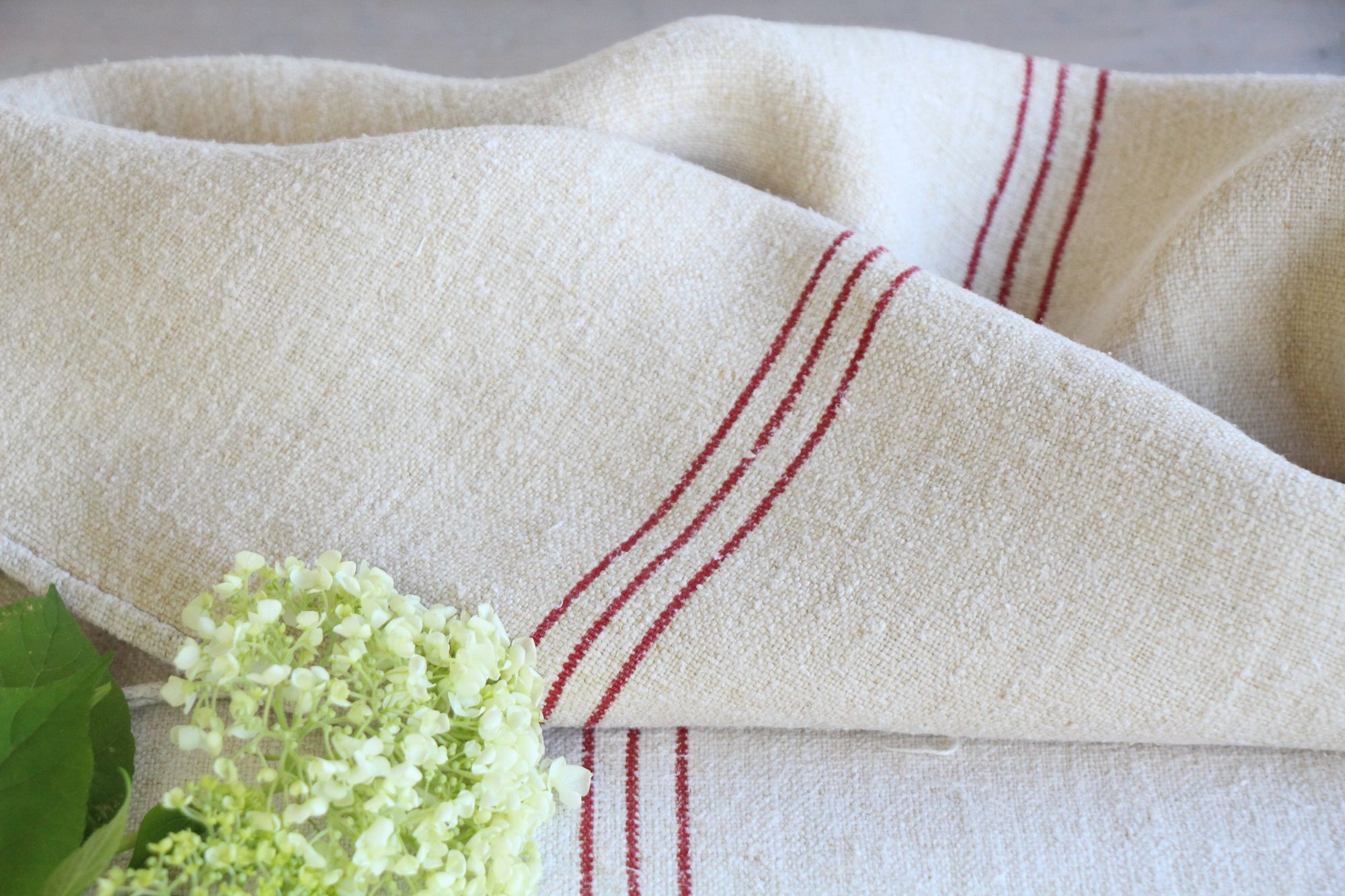antique linen grainsack, rustic, pillow fabric, durable, wabi sabi decor, L 808 - Image 4