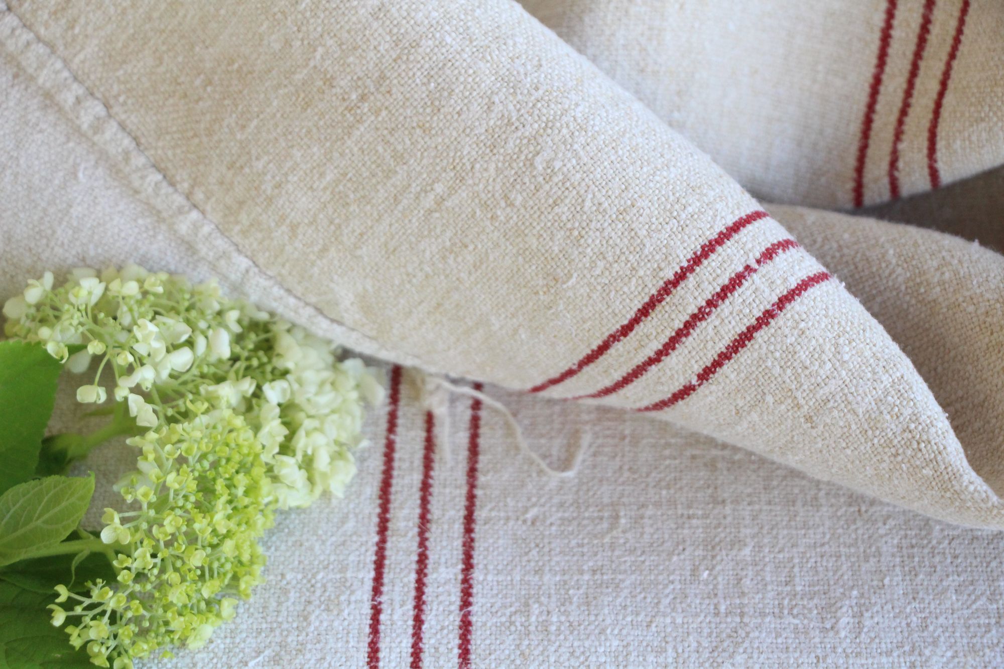 antique linen grainsack, rustic, pillow fabric, durable, wabi sabi decor, L 808 - Image 7