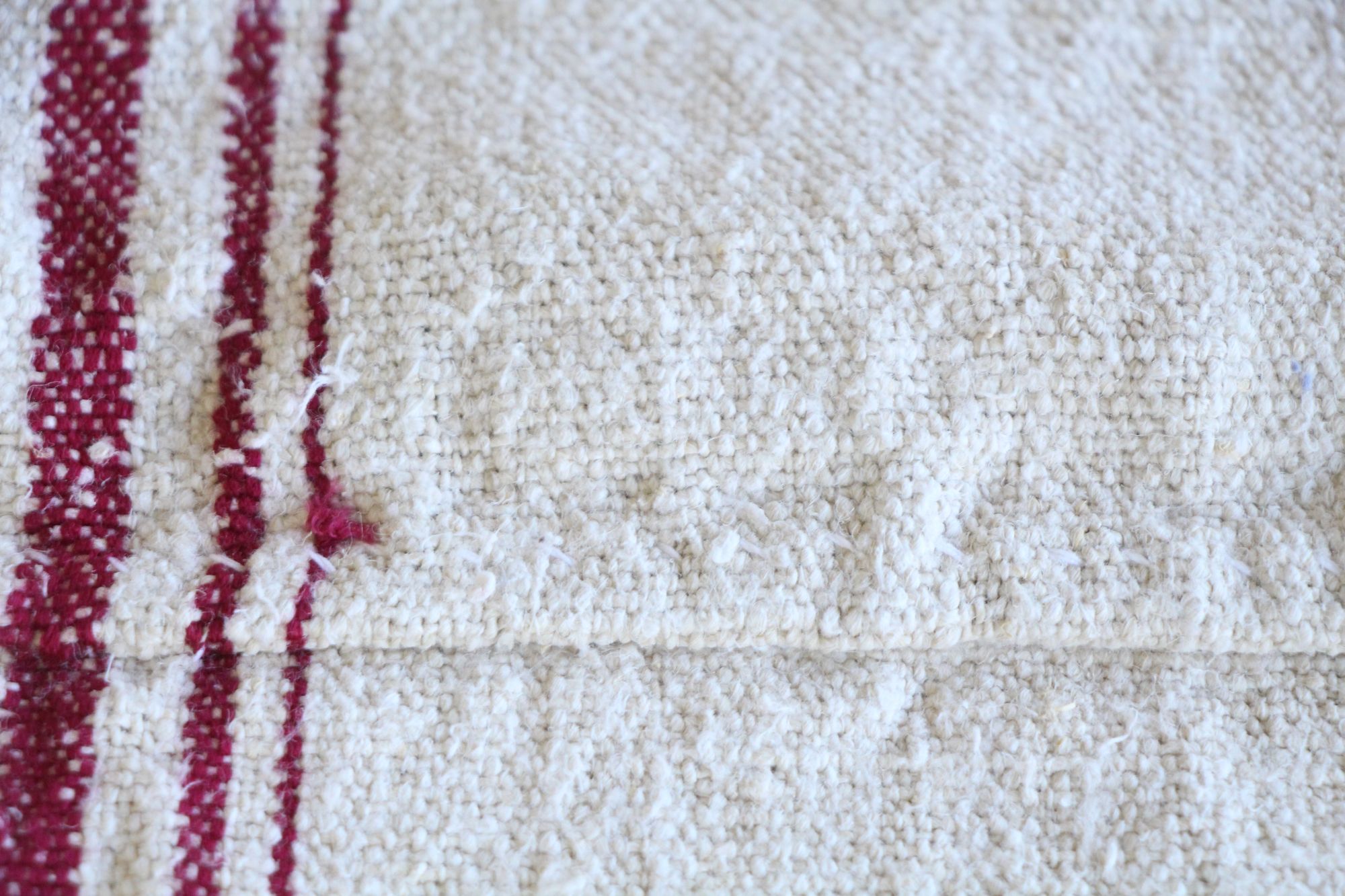antique linen grainsack, rustic, pillow fabric, durable, wabi sabi decor, L 768 A - Image 9