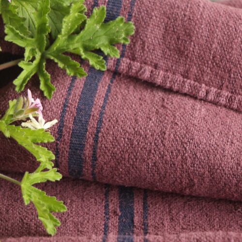 antique linen grainsack, rustic, pillow fabric, durable, dyed linen, Wabi Sabi, L 863