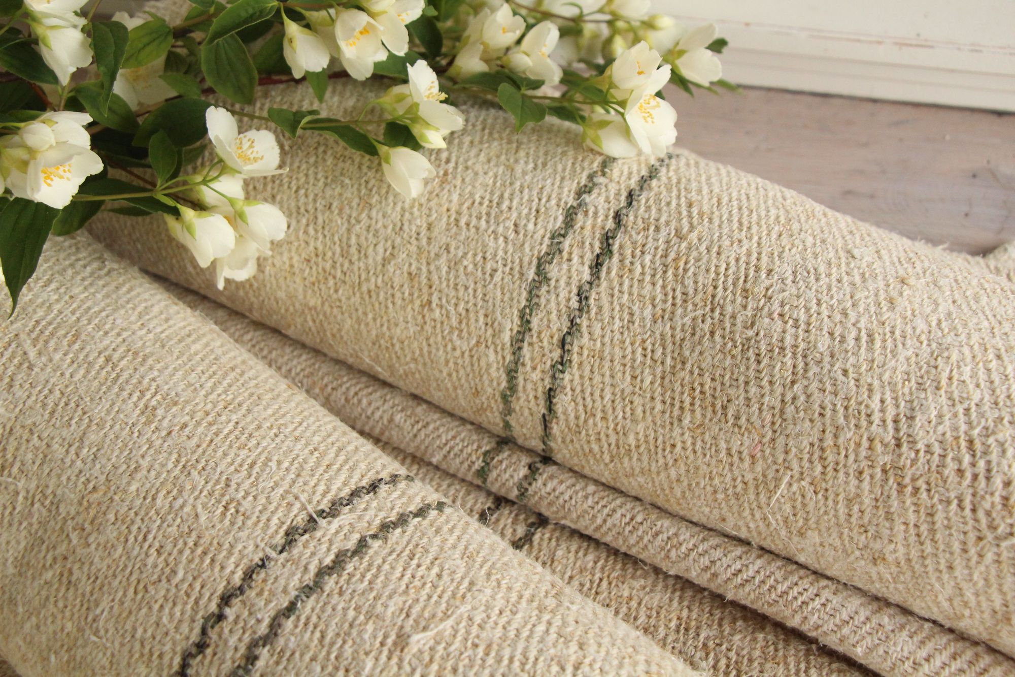 antique linen fabric, 9.4 y, bulk offer, farmhouse decor, stairrunner fabric, carpet, Z 198 - Image 8