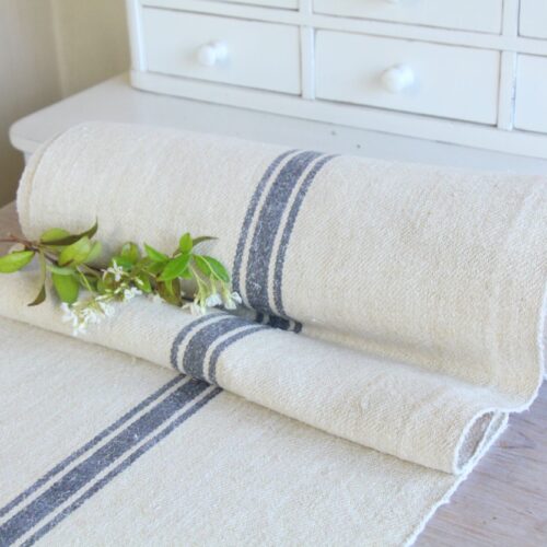 antique linen fabric, 11.81 y, upholstery fabric, stairrunner, bathmat, durabel, Z 202