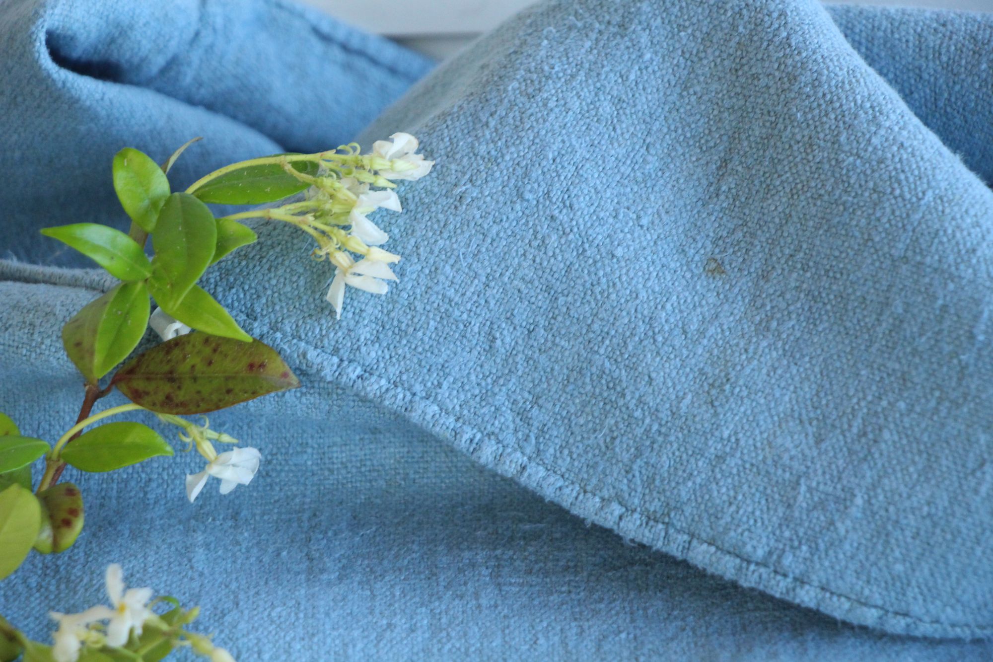 dyed antique linen grain sack, pillow fabric, bathmat fabric, durable L 258 - Image 10