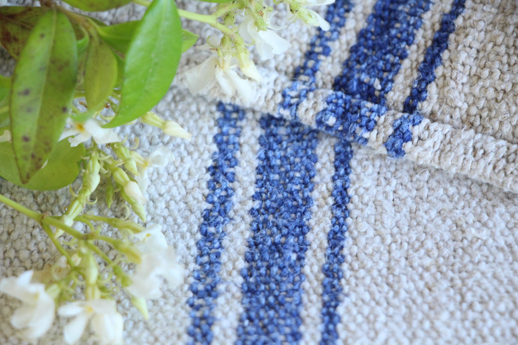 antique linen grainsack, pillow fabric, farmhouse decor, durable, L 814 - Image 10