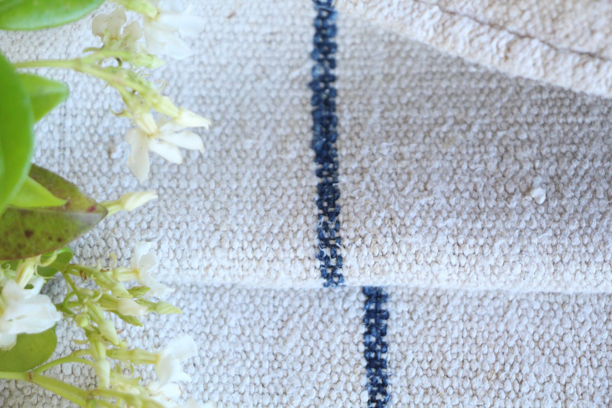 antique linen grainsack, pillow fabric, farmhouse decor, durable, L 801 - Image 8