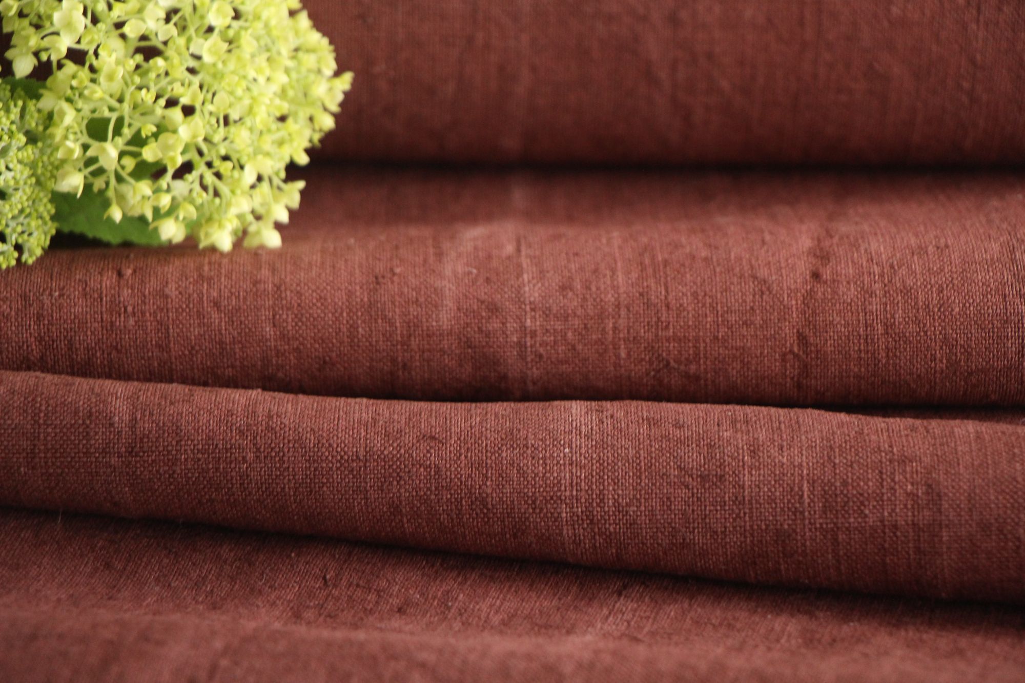 dyed antique linen fabric, 8.70 y, upholstery fabric, french linen, Z 220 - Image 8
