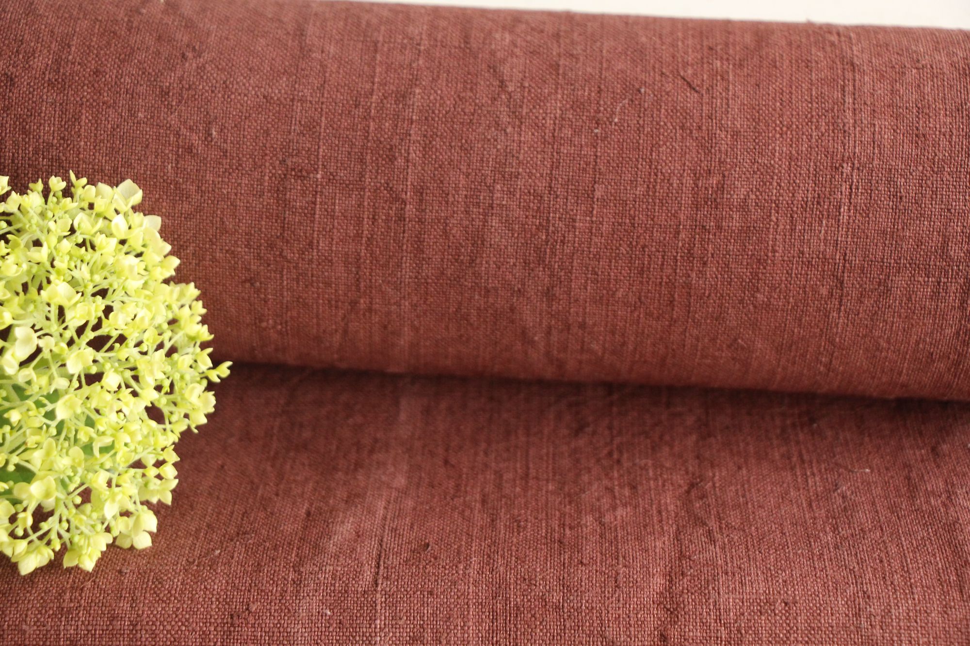 dyed antique linen fabric, 8.70 y, upholstery fabric, french linen, Z 220 - Image 5