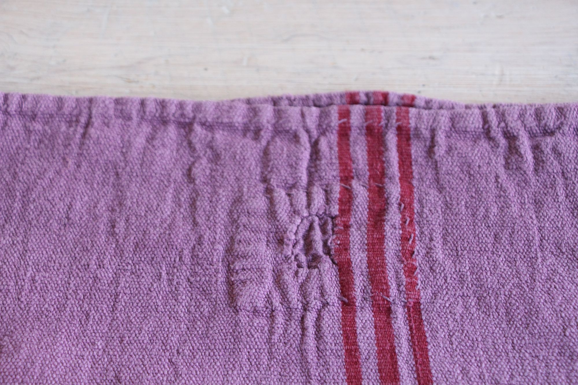antique linen grainsack, rustic, pillow fabric, durable, dyed linen, Wabi Sabi, L 896 - Image 11