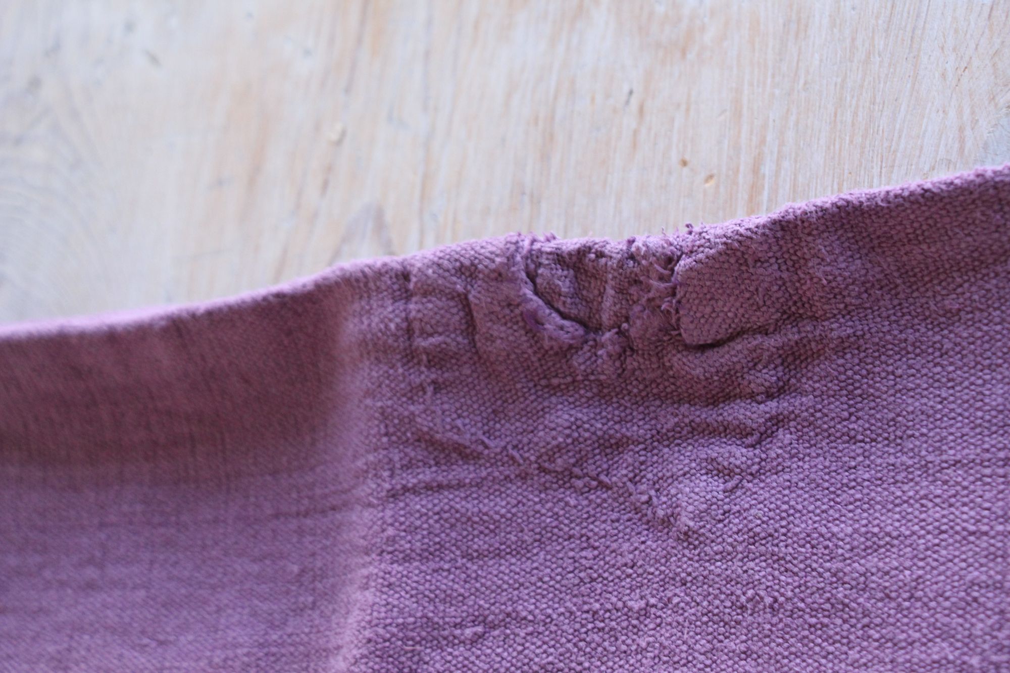 antique linen grainsack, rustic, pillow fabric, durable, dyed linen, Wabi Sabi, L 896 - Image 9