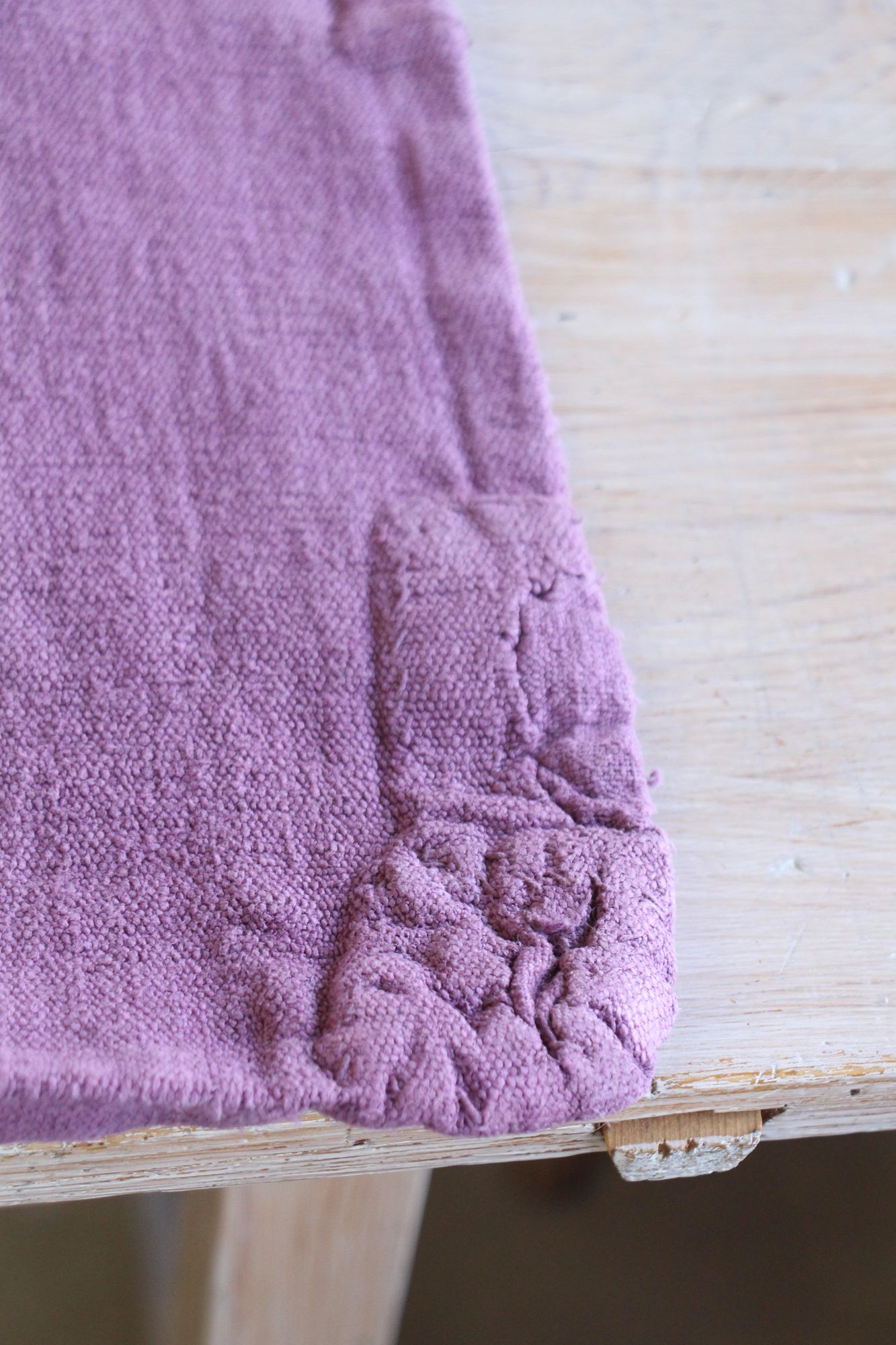 antique linen grainsack, rustic, pillow fabric, durable, dyed linen, Wabi Sabi, L 896 - Image 10