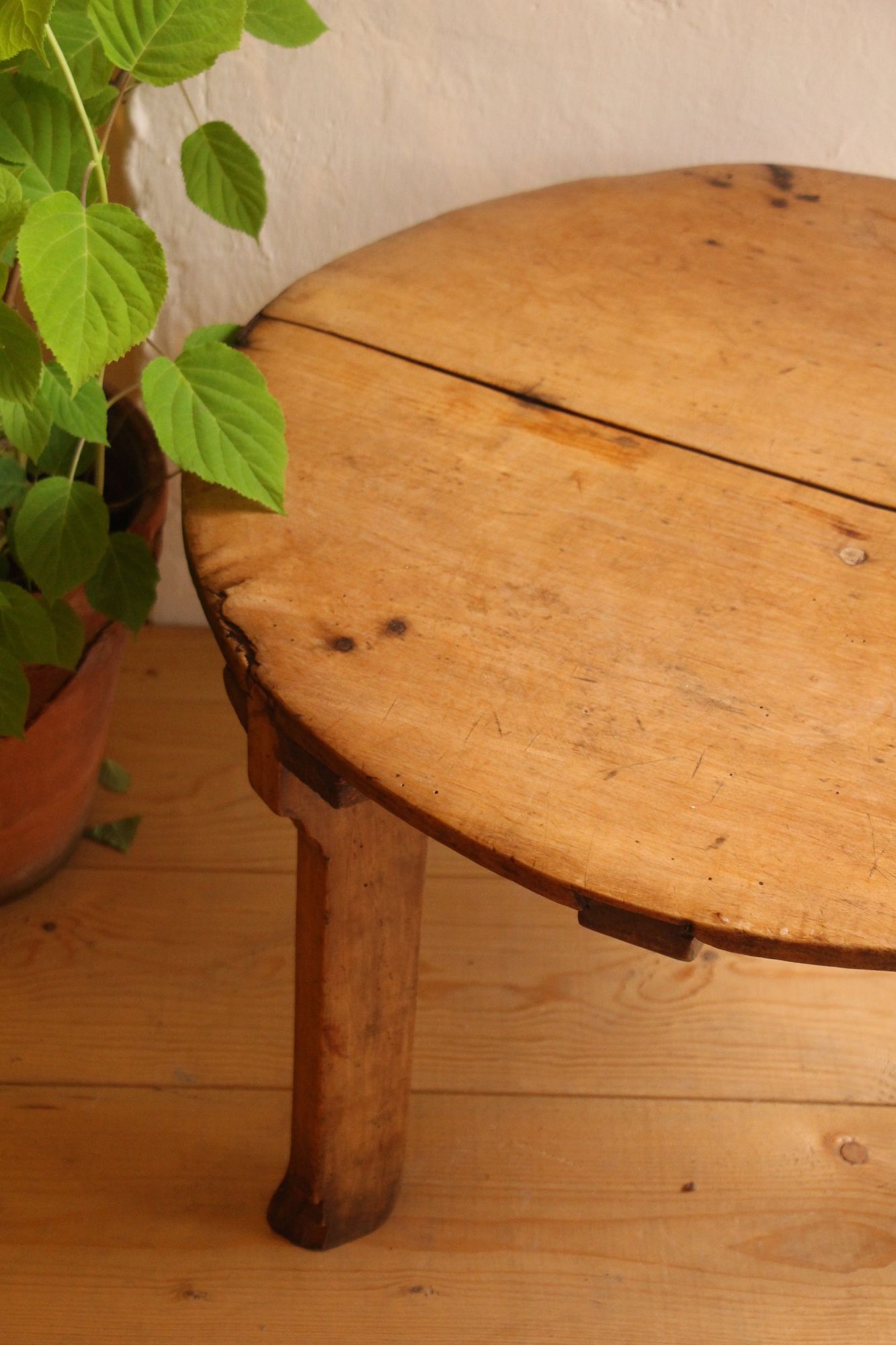 handgefertigter antiker Wabi-Sabi-Couchtisch aus Holz, A 876 – Bild 2