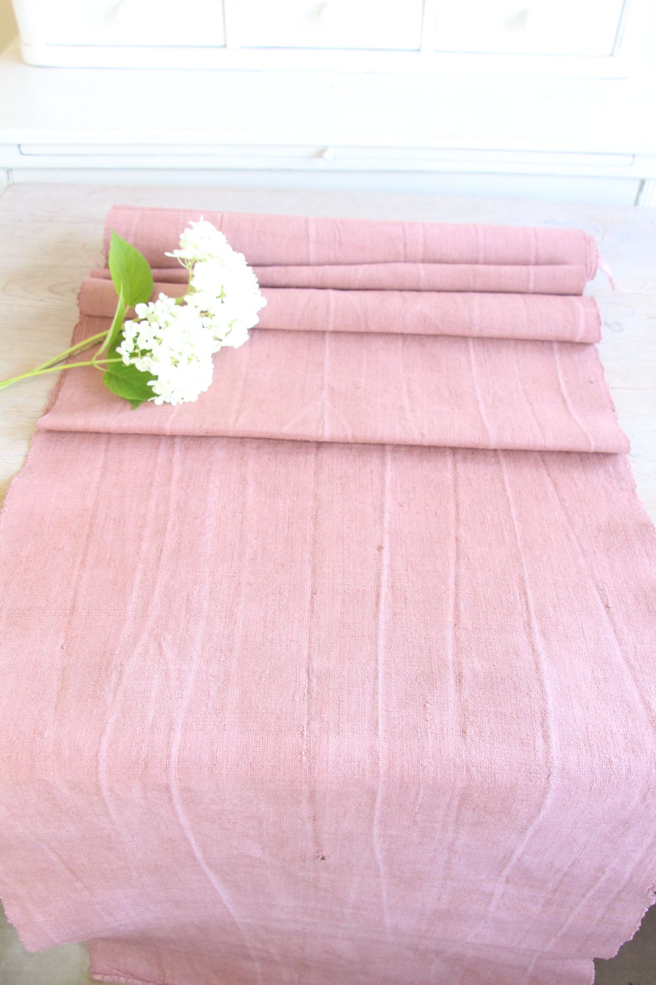 dyed antique linen fabric, 2.84 y, french linen, upholstery fabric, durable, Z 235 - Image 6