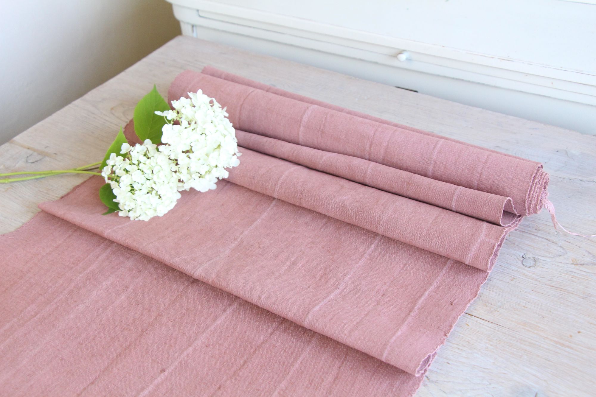 dyed antique linen fabric, 2.84 y, french linen, upholstery fabric, durable, Z 235