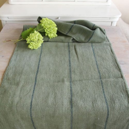 dyed antique linen grain sack, pillow fabric, bathmat fabric, durable L 941