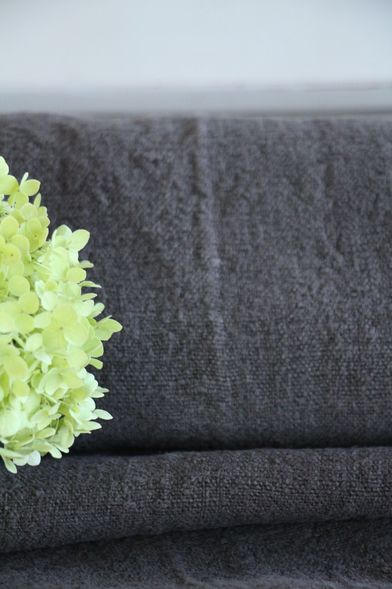 dyed antique linen fabric, 9.29 y, upholstery fabric, stairrunner, rustic, Z 249 - Image 9