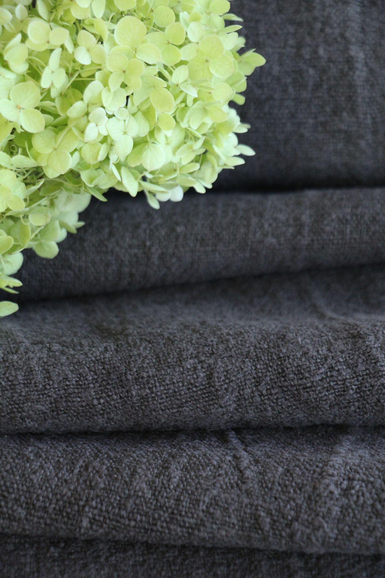 dyed antique linen fabric, 9.29 y, upholstery fabric, stairrunner, rustic, Z 249 - Image 7