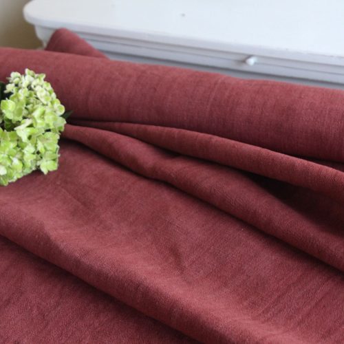 dyed antique linen fabric, 5.79 y, upholstery fabric, french linen, Z 260