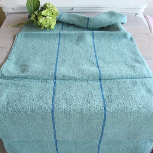 dyed antique linen grain sack, pillow fabric, rustic, durable, L 843