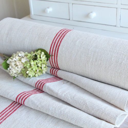 antique linen fabric, 15.85 y, upholstery fabric, stairrunner, rustic, Z 273