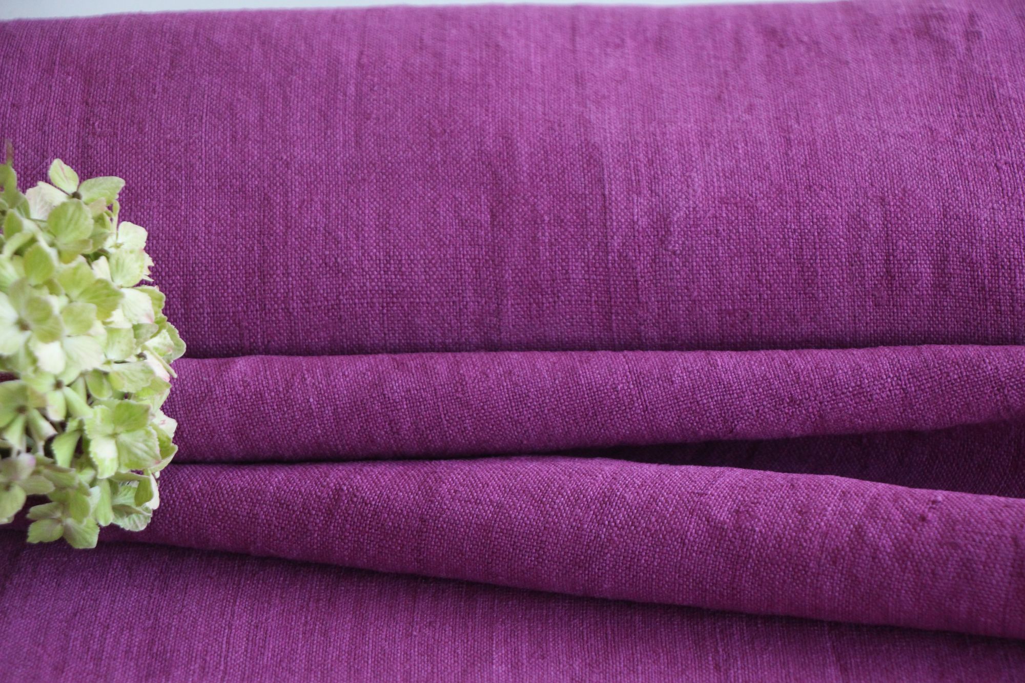 dyed antique linen fabric, 10.38 y, upholstery fabric, french linen, Z 277 - Image 10