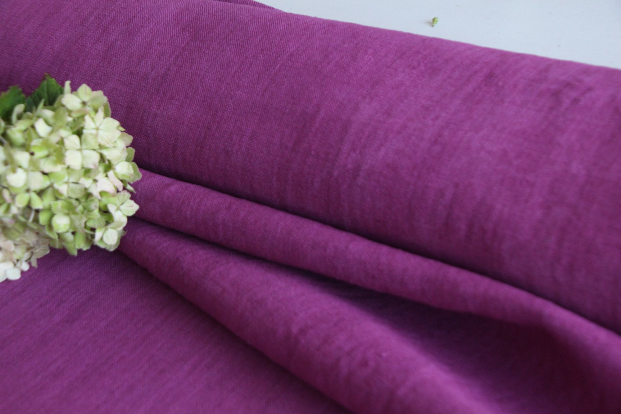 dyed antique linen fabric, 10.38 y, upholstery fabric, french linen, Z 277 - Image 7