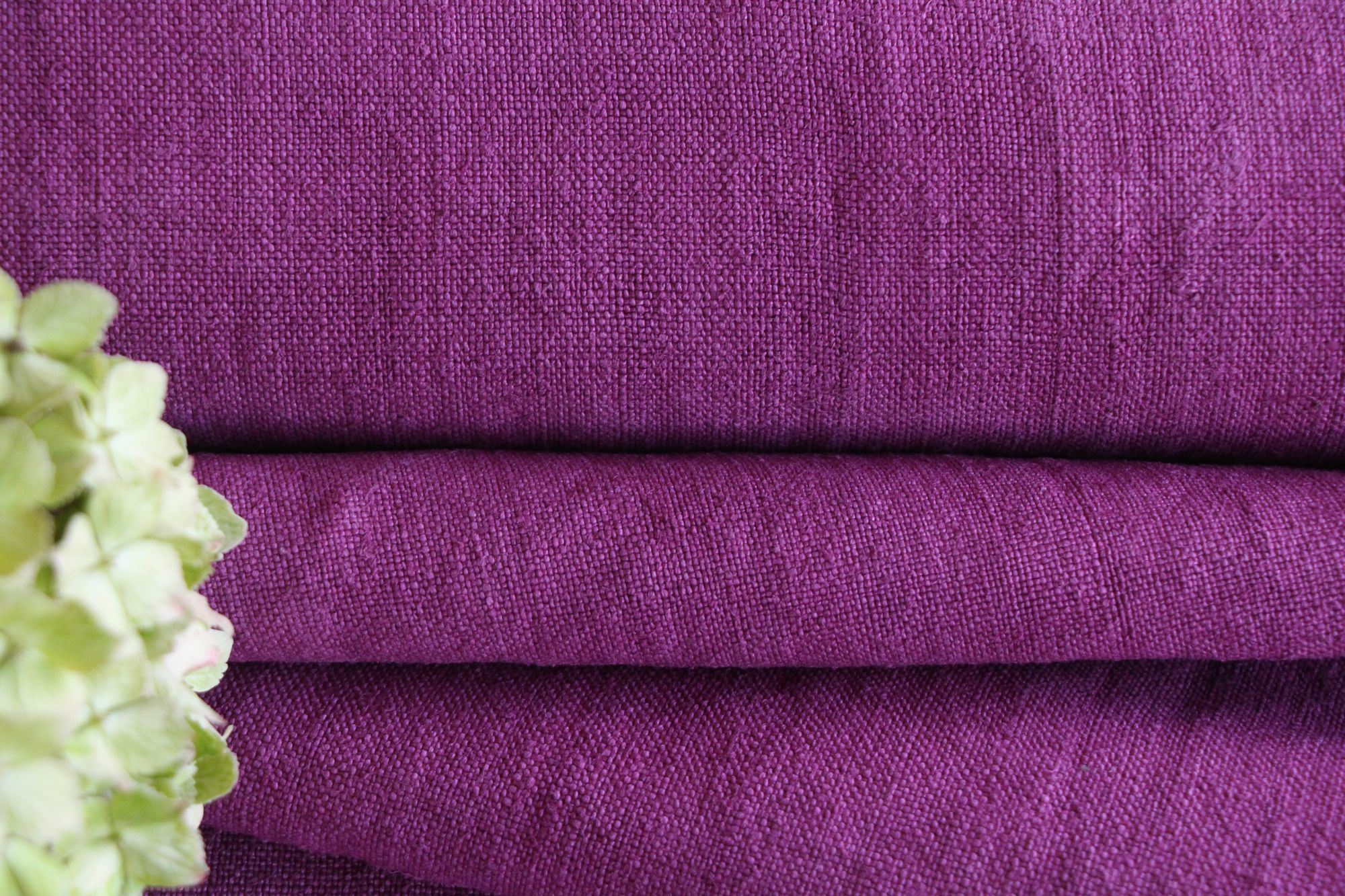 dyed antique linen fabric, 10.38 y, upholstery fabric, french linen, Z 277 - Image 4