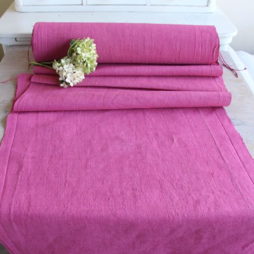 dyed antique linen fabric, 17.66 y, upholstery fabric, french linen, Z 274