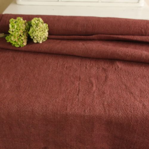Gefärbter antiker Leinenstoff, 7,5 m, Tapezierstoff, Tischdecke, Z 283 (Copy)