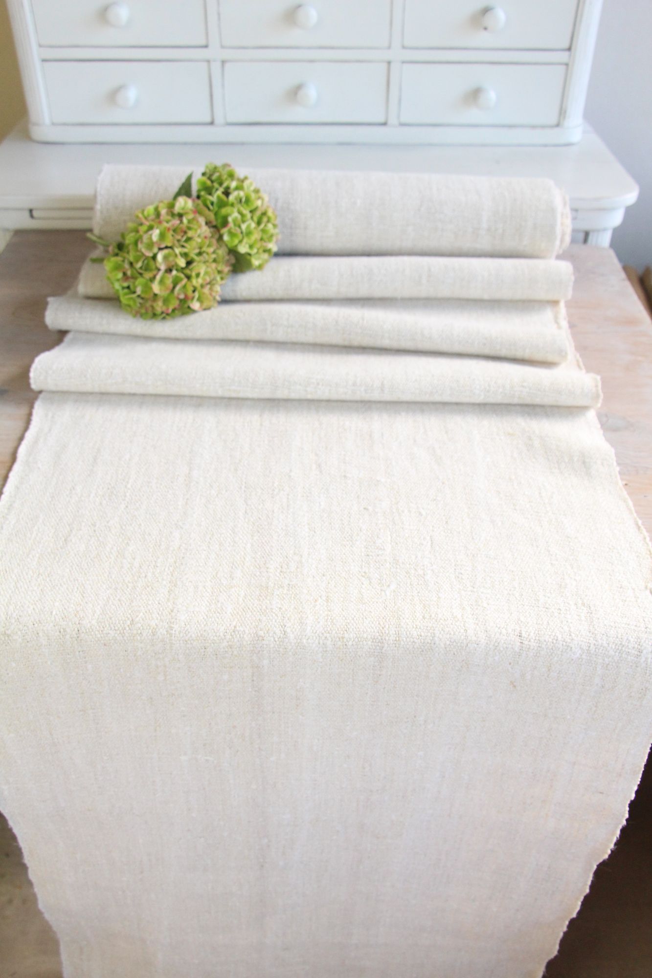 antique linen fabric, 7,55 y, upholstery fabric, durabel, Z 290 - Image 4