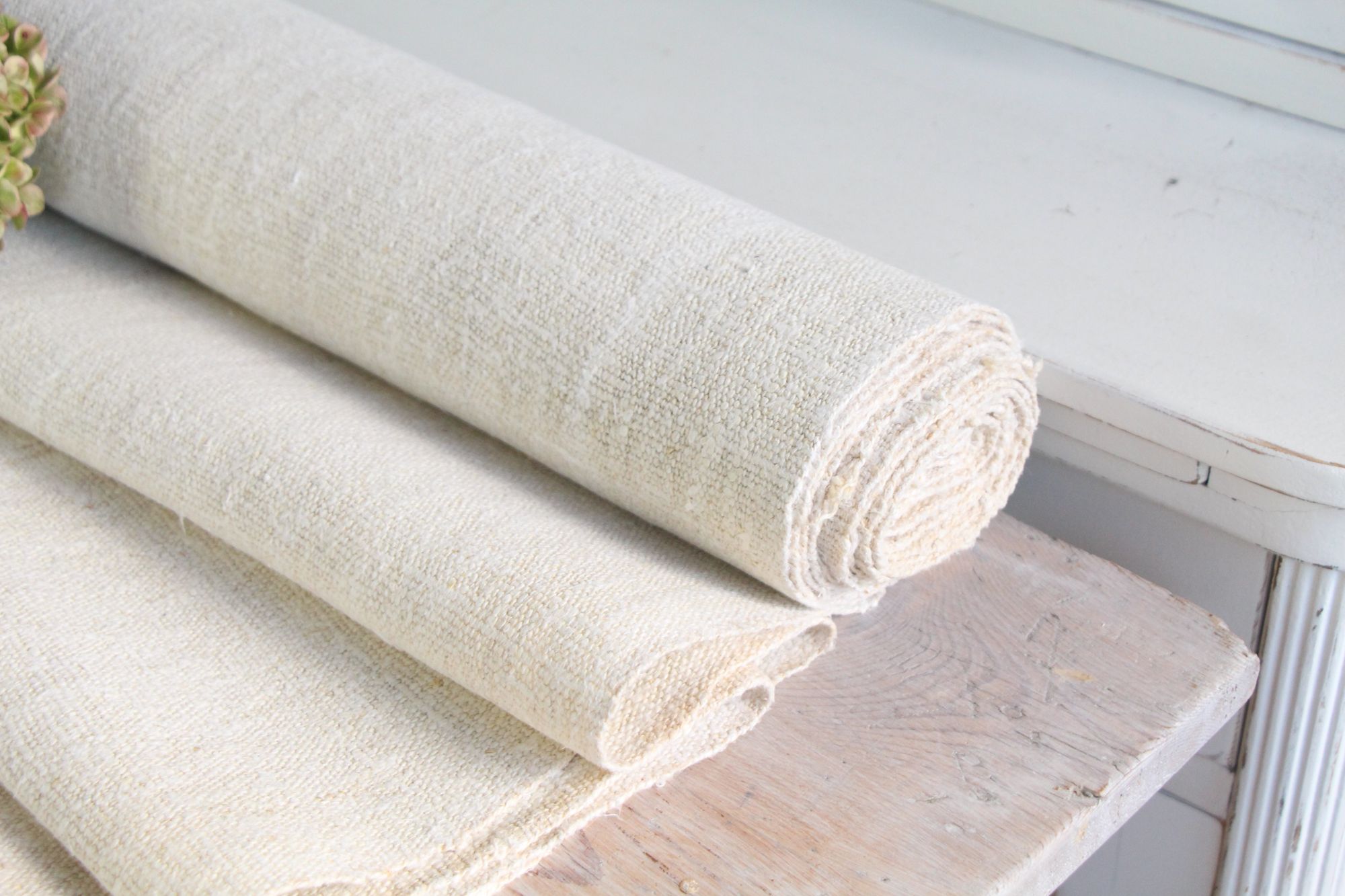 antique linen fabric, 7,55 y, upholstery fabric, durabel, Z 290 - Image 7